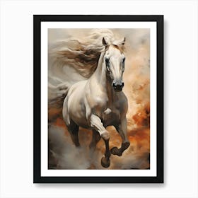 White Horse | wall art Art Print