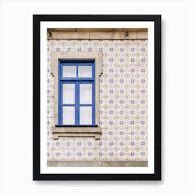 Portuguese Tiled Wall - Blue Mosaic - Porto | colorful travel photography Art Print