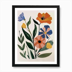 Painted Florals Lisianthus 1 Art Print