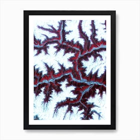 Red Mountains - Nasa Art Print