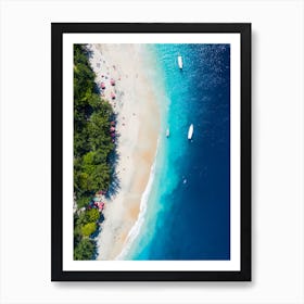 Tropical Island Coastline Art Print