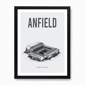 Anfield Liverpool Fc Stadium Art Print