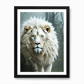 White Lion 4 Art Print