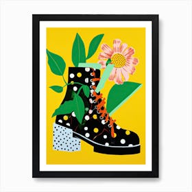 Floral Fantasy on Footwear Canvases Poster