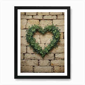 Heart Shaped Ivy 2 Art Print