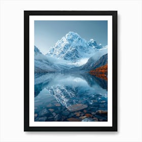 Nepal Mountain Lake Art Print