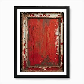 Vintage Frame Exhibiting Signs Of Aging A Spectrum Of Worn And Grimy Textures Co Existing On Its Su Art Print