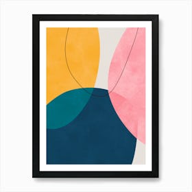 Colorful expressive forms 10 1 Art Print