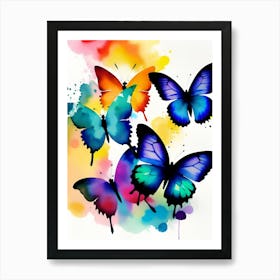 Colorful Butterflies 184 Art Print