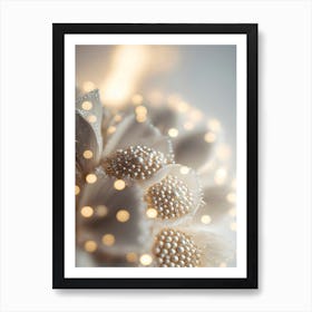 Pearly Flower Art Print