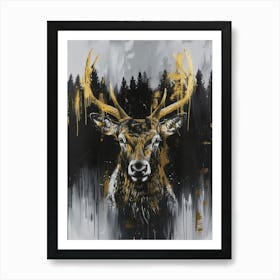 Stag Art Art Print