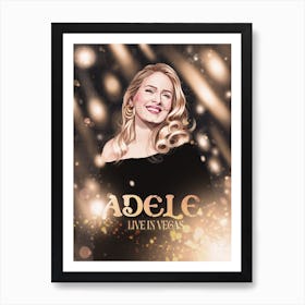 Adele Live In Las Vegas Art Print