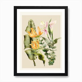 Floral Watercolor Art1 Art Print