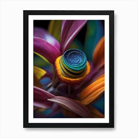 Spiral Flower Art Print