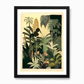 Jungle Botanical 1 Rousseau Inspired Art Print