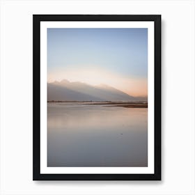 Pastel Lake View Art Print