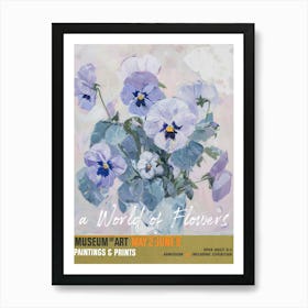 A World Of Flowers, Van Gogh Exhibition Pansies 4 Art Print