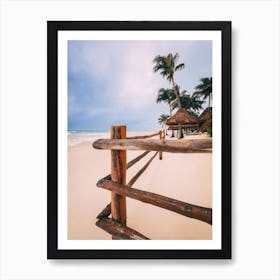 Caribbean Beach In Mexico Art Print