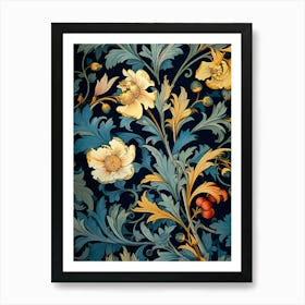 Floral Wallpaper 16 Art Print