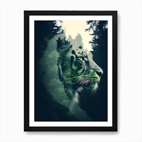 Tiger In The Forest Art Print