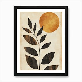 Sunset On A Leaf Art Print