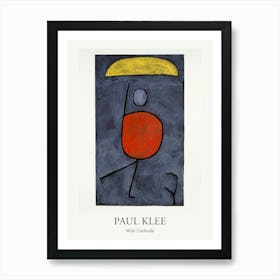 With Umbrella, Paul Klee Poster Art Print