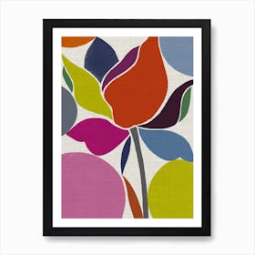 Printed Tulip Art Print