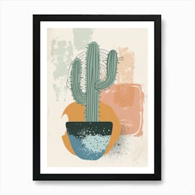 Cactus In A Pot Art Print