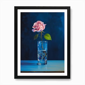 Rose In A Glass Art Print