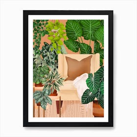 Cozy Plant Room Art Print