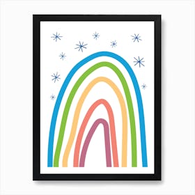 Rainbow Colours Art Print