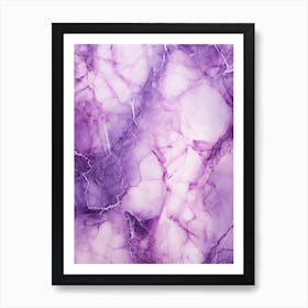 Purple Marble 1 Art Print