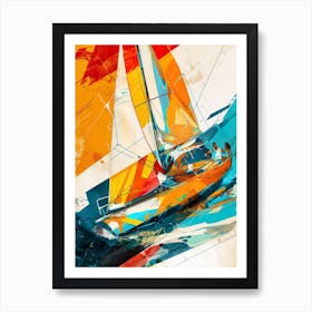 Sailboat Painting 2 sport Art Print