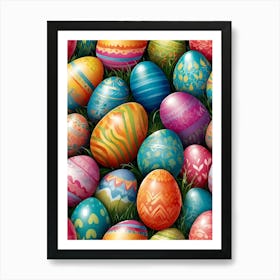 Easter Eggs 3 Art Print