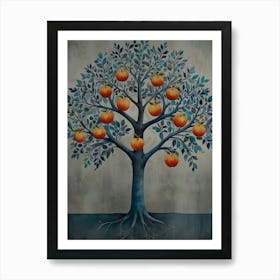 Peach Tree Art Print