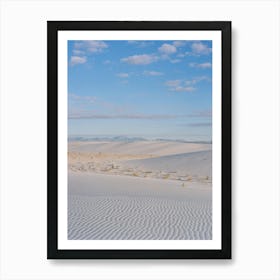 White Sands New Mexico Sunrise on Film Art Print