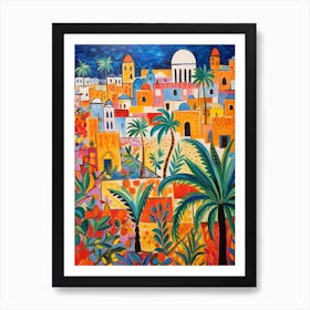 Cairo Egypt 1 Fauvist Painting Art Print