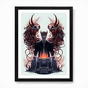 Demons And Angels 1 Art Print