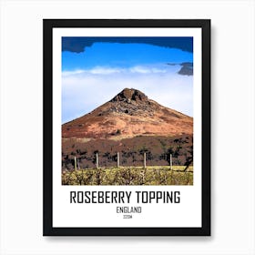 Roseberry Topping, Mountain, North York Moors, Hill, Nature, Art, Wall Print Art Print