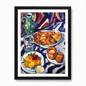 Croissant Painting 3 Art Print