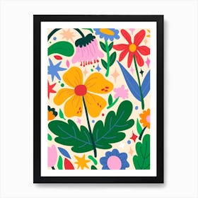 Flower Mixtape Art Print