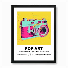 Poster Retro Camera Pop Art 3 Art Print