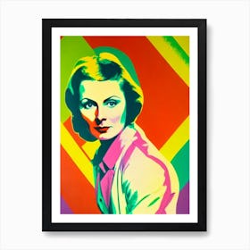 Greta Garbo Colourful Pop Movies Art Movies Art Print