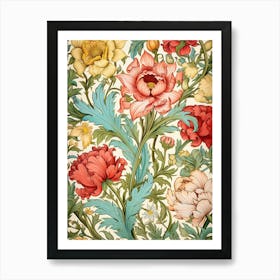 Wallpaper Floral Pattern 2 Art Print