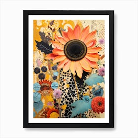Surreal Florals Sunflower 2 Flower Painting Art Print