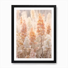 Boho Dried Flowers Coral Bells 2 Art Print