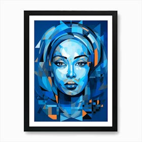 Abstract Geometric Lady 6 Art Print