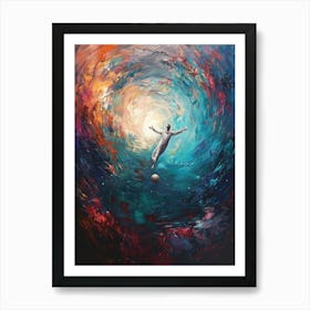 Jesus In Space Art Print