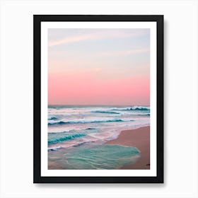 Baga Beach, Goa, India Pink Photography 1 Art Print