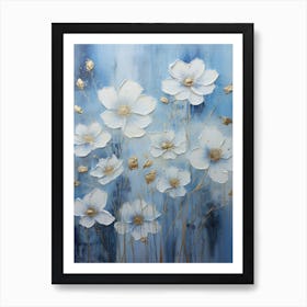 White Flowers Art Print